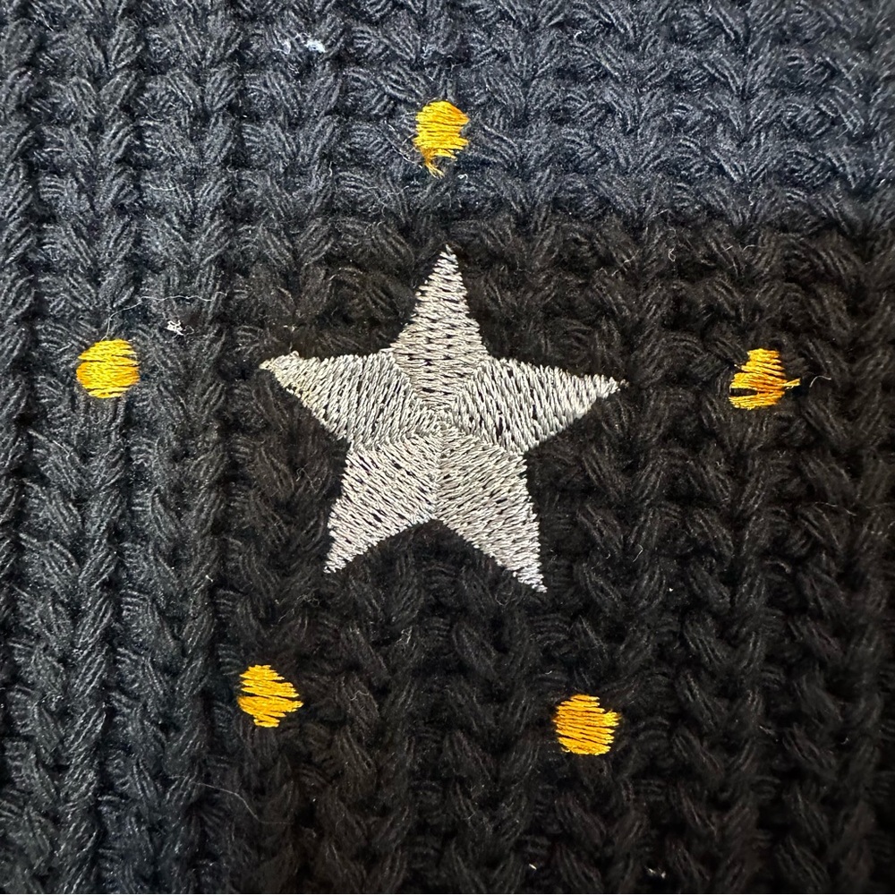 Hem & Thread NWT Black Star Cardigan - Picture 7 of 10
